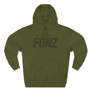 FONZ FUTURA HOODIE (PALE PINK/ARMY GREEN/BURGUNDY)